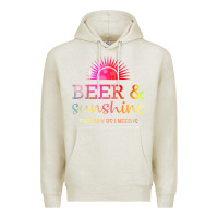 Oatmeal Heather the only bs i need is beer sunshine Premium Hoodie - artisFamous