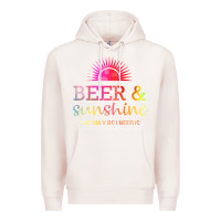 Pale Pink the only bs i need is beer sunshine Premium Hoodie - artisFamous