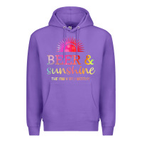 Purple the only bs i need is beer sunshine Premium Hoodie - artisFamous