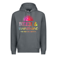 Rock the only bs i need is beer sunshine Premium Hoodie - artisFamous