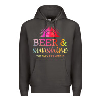 Smoke the only bs i need is beer sunshine Premium Hoodie - artisFamous