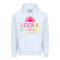 White the only bs i need is beer sunshine Premium Hoodie - artisFamous