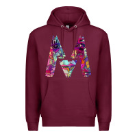 Burgundy maroon five Premium Hoodie - artisFamous