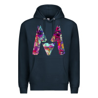 Navy maroon five Premium Hoodie - artisFamous