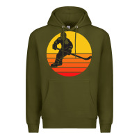 Army Green Hockey 1 Premium Hoodie - artisFamous
