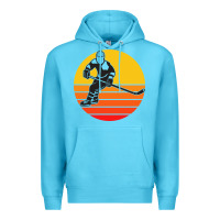 Ocean Blue Hockey 1 Premium Hoodie - artisFamous