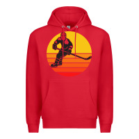 Red Hockey 1 Premium Hoodie - artisFamous