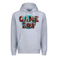Heather Grey game day football Premium Hoodie - BarkalooDesign