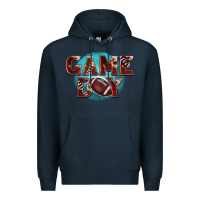 Navy game day football Premium Hoodie - BarkalooDesign