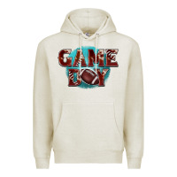 Oatmeal Heather game day football Premium Hoodie - BarkalooDesign