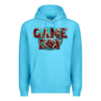 Ocean Blue game day football Premium Hoodie - BarkalooDesign