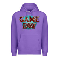 Purple game day football Premium Hoodie - BarkalooDesign