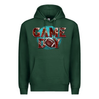 Sports Green game day football Premium Hoodie - BarkalooDesign