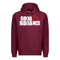 Burgundy good riddance Premium Hoodie - artisFamous
