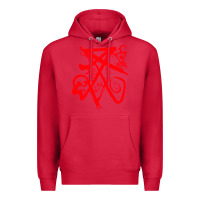 Cardinal lucifer calligraphy 2 Premium Hoodie - artisFamous