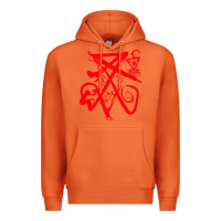 Carrot lucifer calligraphy 2 Premium Hoodie - artisFamous