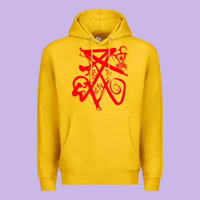 Lucifer Calligraphy 2 Premium Hoodie Designed By Artisfamous