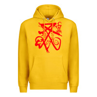Lemon lucifer calligraphy 2 Premium Hoodie - artisFamous