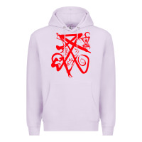 Lilac lucifer calligraphy 2 Premium Hoodie - artisFamous