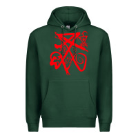 Sports Green lucifer calligraphy 2 Premium Hoodie - artisFamous