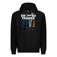 Black dropped frames Premium Hoodie - artisFamous