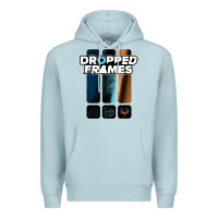 Blue Mist dropped frames Premium Hoodie - artisFamous