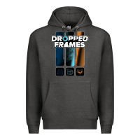 Charcoal Heather dropped frames Premium Hoodie - artisFamous