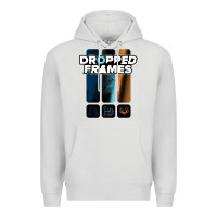 Dove Grey dropped frames Premium Hoodie - artisFamous