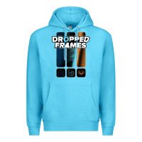 Ocean Blue dropped frames Premium Hoodie - artisFamous