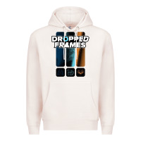 Pale Pink dropped frames Premium Hoodie - artisFamous