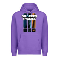 Purple dropped frames Premium Hoodie - artisFamous