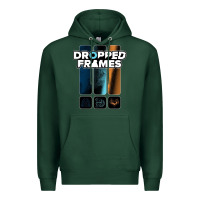 Sports Green dropped frames Premium Hoodie - artisFamous