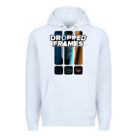 White dropped frames Premium Hoodie - artisFamous