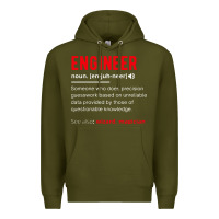 Army Green engineer definition Premium Hoodie - artisFamous