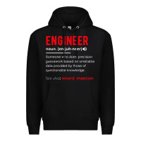 Black engineer definition Premium Hoodie - artisFamous