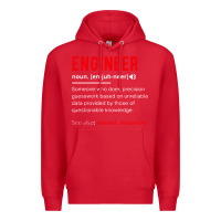 Red engineer definition Premium Hoodie - artisFamous