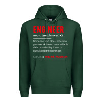Sports Green engineer definition Premium Hoodie - artisFamous