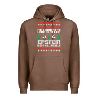 Chestnut epstein didnt kill himself christmas Premium Hoodie - artisFamous