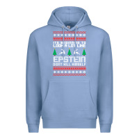 Colony Blue epstein didnt kill himself christmas Premium Hoodie - artisFamous