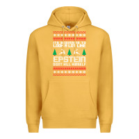 Mustard epstein didnt kill himself christmas Premium Hoodie - artisFamous