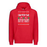 Red epstein didnt kill himself christmas Premium Hoodie - artisFamous