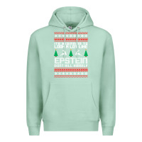 Seafoam epstein didnt kill himself christmas Premium Hoodie - artisFamous