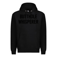 Black butthole whisperer Premium Hoodie - artisFamous