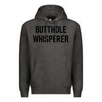 Charcoal Heather butthole whisperer Premium Hoodie - artisFamous