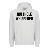 Dove Grey butthole whisperer Premium Hoodie - artisFamous