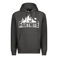 Charcoal Heather fartnite Premium Hoodie - artisFamous