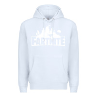White fartnite Premium Hoodie - artisFamous