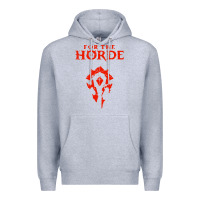 Heather Grey for the horde Premium Hoodie - artisFamous