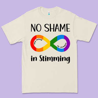 No Shame Stimming Premium Tee Designed By Cowhidedigitalart