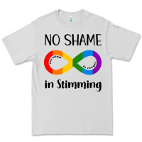 Dove Grey no Shame Stimming Premium Tee - CowhideDigitalArt